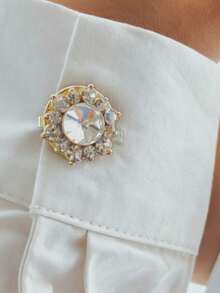 Women's Brooch, Lapel Pin And Scarf Ring - Gold-diamond - View 5