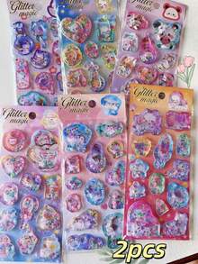 3D Animated Shaking Stickers, Water-Filled Non-Adhesive Stickers, Decorative Stickers For Scrapbooking, Small Gifts, Rewards, Shaking Stickers, Decorative Small Gifts - Multicolor - View 17