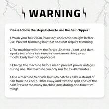 500mAh Rechargeable Hair Trimmer | USB Powered Auto Split-End Remover, Portable Electric Hair Clipper For Home Use | Includes Guide Comb And Accessories | Ideal Gift For Easy Styling, Hair Grooming Tool - Multicolor - View 7
