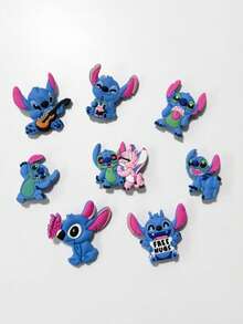 卡通人物史迪奇鞋饰，批发，PVC材质，母亲节礼物，卧室装饰，花园装饰，厨房装饰，夏季装饰，海滩装饰，旅行必备，房间装饰，软萌可爱，毕业季礼物 - 彩色 - 查看 7