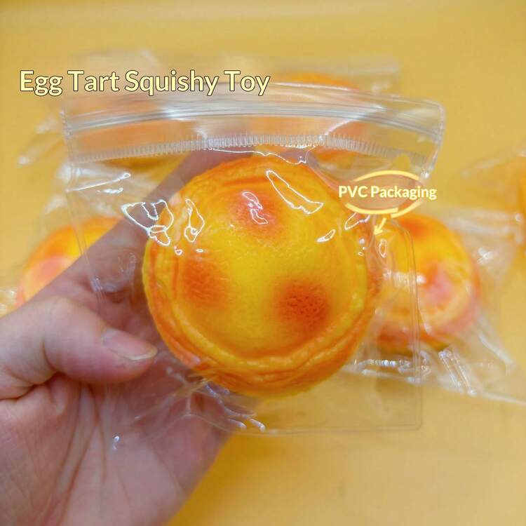 二合一挤压玩具，土豆挞和奶油挞口味，减压挤压玩具，独特的液体挞新奇放松小玩意 - 彩色 - 查看 9