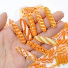 5 件逼真的面包和蛋糕复制模型玩具、装饰道具、面包店的随机款式 - 彩色 - 查看 6