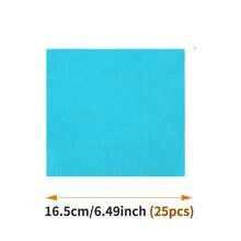 Bộ đồ dùng tiệc dùng một lần màu xanh nhạt gồm đĩa, khăn ăn và cốc - dành cho 10 người, thích hợp cho sinh nhật, đám cưới, tiệc theo chủ đề, dã ngoại gia đình. - Kiểu 5 - Xem 8