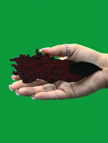 1pc Sukuna Finger Patch Hero Embroidered Iron On - Multicolor - View 3