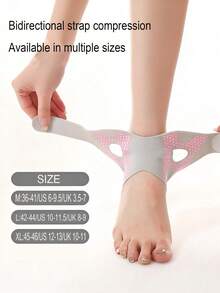 1 chiếc đai hỗ trợ mắt cá chân nhẹ, có thể điều chỉnh, màu đen và hồng, mềm mại, phù hợp cho cả nam và nữ, dùng trong thể thao, bảo vệ khớp mắt cá chân, cần thiết cho các hoạt động ngoài trời như thể thao, đi bộ đường dài, chạy bộ, leo núi, tập thể dục, unisex - Nẹp mắt cá chân - Xem 8