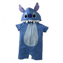 Pañalero con gorro estampado para Bebé - Azul - Ver 2