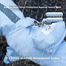 Dog Rain Coat With Boots, Waterproof Dog Raincoat With Hood, Suitable For Medium And Small Dogs, Reflective Rain Jacket With Leash Hole, Lightweight And Rainproof - Blue - View 2