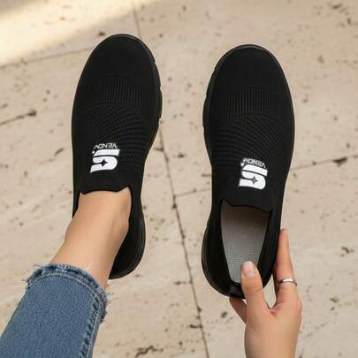 Shendy Vendy Tenis Para Mujer Con Cordones De Malla Ligera, Tenis Deportivos Para Caminar Negras , Calzado Casual De Suela Blanda Para Hombre, Antideslizante, Resistente al Desgaste y Ligero Para Practicar Deporte, Uso DiarioLisoCasualTelaTENIS MUJER CASUAL CAMINATAExteriorCasaTODA LA TEMPORADA