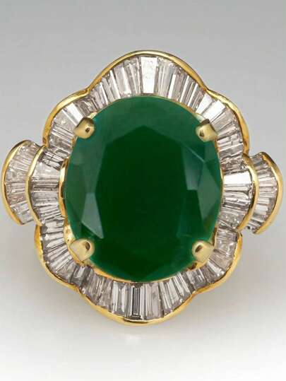 1 PC Luxury Cubic Zirconia Ring For Women For Wedding Engagement Anniversary Party Jewelry Valentine's Day Gift