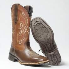 Women Mid-Calf Boots - Cà phê nâu - Xem 4