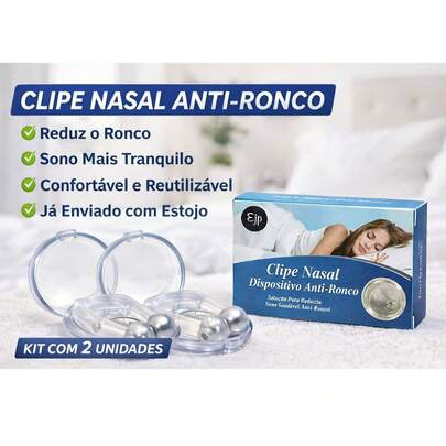 Clipe Para Nariz Anti Ronco Para Dilatação Para Parar De Roncar Imã Magnético Silicone