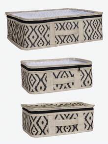 BOHE 3'LÜ BAVUL İÇİ SEYAHAT ÇANTASI - Transparent Black Model - View 6