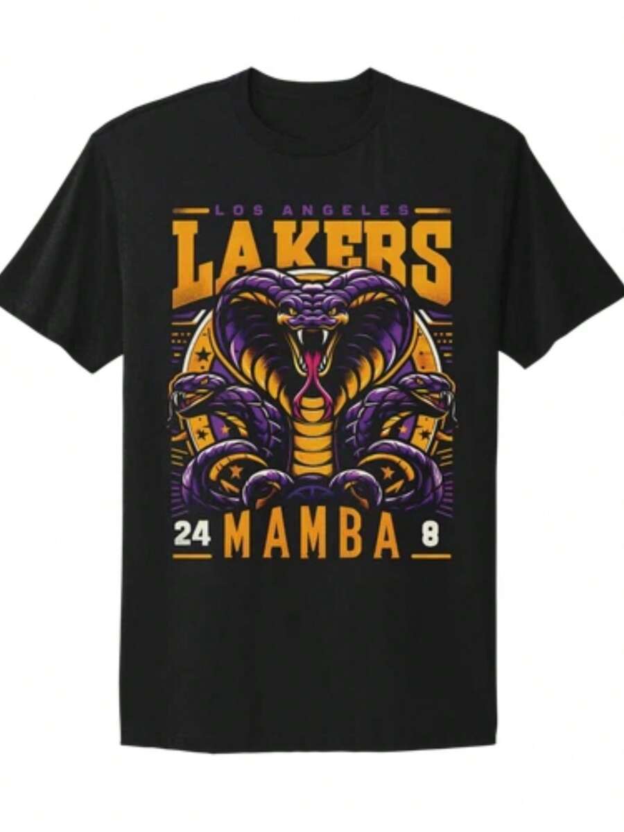 LA Lakers  Mamba Los Angeles  8, 24 Unisex T-Shirt - màu đen - Xem 1