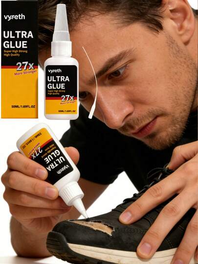 1pc/50ml Multi-Purpose Adhesive Glue, Liquid Patch, Waterproof, Oil-Based, Transparent Solvent Glue, Multi-Purpose For Home Repair DIY Tools, Suitable For Shoe Glue Peeling, Sole Detachment, Shoe Edge Crack Repair, Ceramic Bowl, Flowerpot, Teaware Breakage Repair, Loose And Cracked Wooden Furniture, Plastic Basins, Storage Boxes, Toy Bonding, And Small Metal Parts