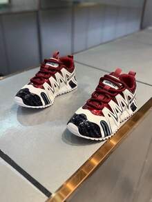 2026 New Men's Chunky Sneakers Retro Chunky Sneakers Fashion Sports Running Trainers Lightweight Breathable Athletic Walking Shoes - Silver - View 4