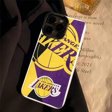Funda para teléfono con el logotipo de los Lakers, compatible con Samsung, Apple, VIVO, OPPO, , Transsion, ,  y Honor. Fabricada en TPU, ofrece protección a prueba de golpes y caídas. Un regalo ideal para familiares y amigos. - CEBADA - Ver 1