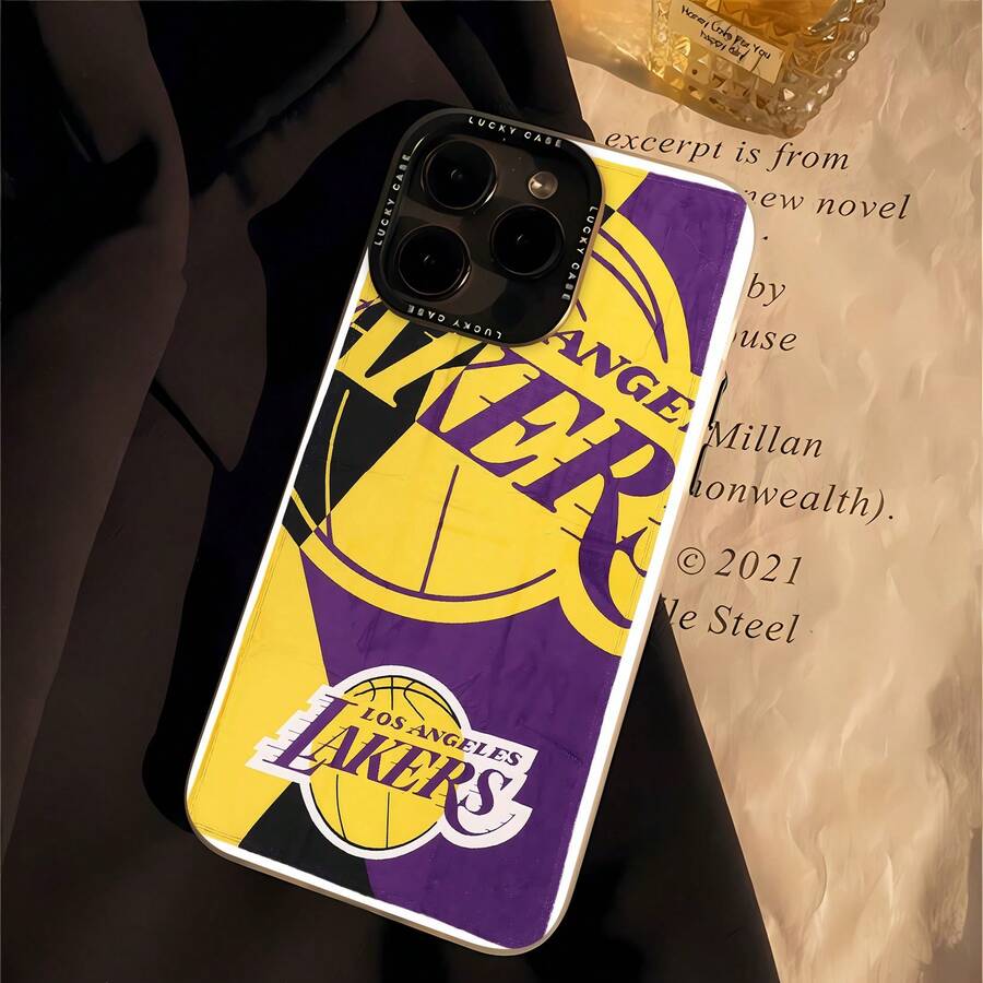 Funda para teléfono con el logotipo de los Lakers, compatible con Samsung, Apple, VIVO, OPPO, , Transsion, , y Honor. Fabricada en TPU, ofrece protección a prueba de golpes y caídas. Un regalo ideal para familiares y amigos. - CEBADA - Ver 1