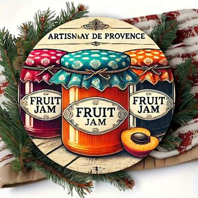 1pc Vintage Artist Jam Metal Sign, Wall Decor, Rustic Kitchen And Dining Room Hanging Ornament, Retro Home And Garden Decoration, Suitable For Bar, Hotel, Office