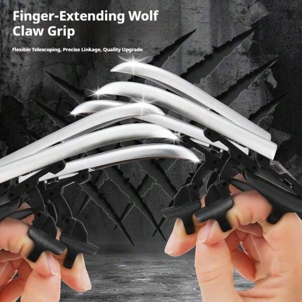1 pieza - Lanzador de garra de lobo plegable nuevo 2026 - Juguete de estiramiento de dedos, novedad de punta de dedo creativa, estilo superhéroe, artículo antiestrés - Regalo de vacaciones, sorpresa creativa, regalo perfecto