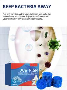 JUE FISH 骊鱼牌；12片装；马桶清洁片；清洁剂；马桶清洁片；有效清洁马桶、水箱、水管等顽固污渍 - 固體 - 查看 6