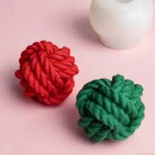Yarn Ball Shaped Silicone Candle/Soap Mold, DIY Handmade Wax Melts, Reusable High Temperature Resistant Decor Mold - A-White - View 2