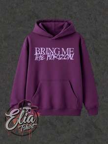 Moletom Básico Confortável Para o Dia a Dia Bring Me The Horizon Música Cantor Famoso Internacional Nacional Cultura Urbana Rock Metal Rock n Roll Famoso Banda Cantor Blusa de Frio Unissex Masculino Feminino 50% Algodão 50% Poliéster Top Premium Streetwear Lançamento Envio Imediato Varias Cores!! - Roxo - Visão 2