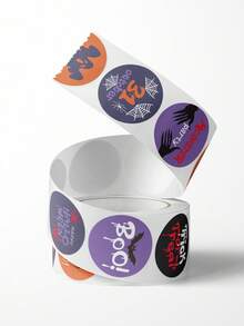 1 Roll Halloween Sealing Stickers, Candy Gift Halloween Party Labels - Sticker - View 5