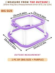 1pc Double-Layer Embroidery Frame Desk-Top DIY Handmade Embroidery Hoop, Made Of High-End ABS Material, Stable Placement, Convenient Embroidery, Groove Design Keeps Fabric Taut And Uniform, Smooth Surface - A - View 17