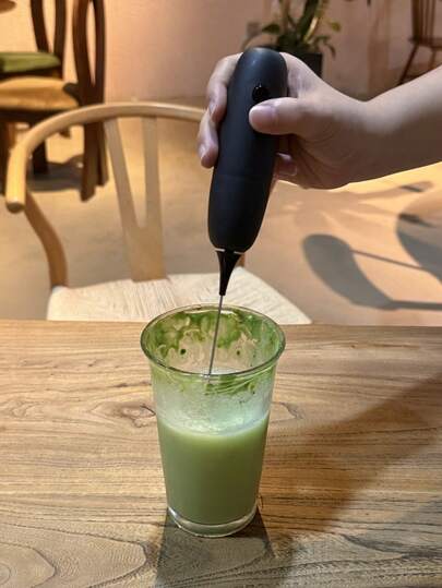 Espumador de leche inalámbrico, espumador de leche eléctrico de mano para el hogar, batidor de leche mini para la cocina, [Espumador de leche eléctrico de 1 velocidad] Espumador de leche eléctrico de mano, vaporizador de leche, espumador de café, apto para café, matcha, latte, capuchino, chocolate caliente