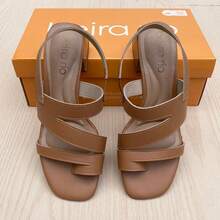 Beira Rio Women's Low Heel Sandal - Màu be - Xem 4