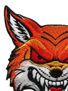 1 pieza Parche bordado de la mascota enojada del equipo de fútbol de la ciudad de Houston para planchar - Multicolor - Ver 3