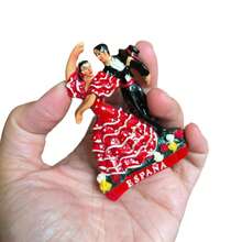 7.5cm (2.95 Inch) Spanish Flamenco Dancer Fridge Magnet, 3D Travel Souvenir Magnet Of ESPANA - one-size - View 4