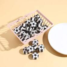 Gomas de borrar con forma de balón de fútbol, lindos dibujos animados, set de útiles escolares y regalos de recompensa - Multicolor - Ver 6