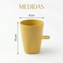 Set Of 30 Colorful Plastic Cups 330ml For Schools, Daycare Centers, And Parties - Baby Yellow - View 4