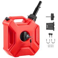 Fuel Container, 5 L, Gas Can With Spout And Lockable Bracket, 15 L/Min Max Flow Rate, Secure & Leak-Proof, Portable Flat Fluid Container For Most Cars Motorcycle ATV UTV, Red - Vehicle, 1-piece, 1.3 Gal, Red - View 9