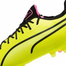 Puma KING ULTIMATE MG 足球鞋，户外 MG 钉训练及比赛鞋，107252-03 - 檸檬黃-黑色-迷幻粉 - 查看 6