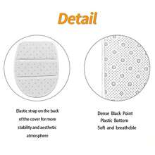 Christmas Bathroom Rug Set Of 3, Featuring Deer In A Cedar Forest, Includes Bath Mat, Contour Mat, And Toilet Lid Cover, Suitable For Kitchen, Bathroom, And Bedroom, Washable Floor Carpet Deco - 彩色 - 查看 5