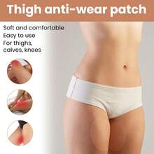 6pcs Extra Large Thigh/Ankle Anti-Chafing Friction Patches, Comfortable Non-Binding Flexible Waterproof Protective Tapes, Suitable For Fitness, Running, Sports, Summer Use To Protect Thighs, Legs, Knees, Ankles - View 4