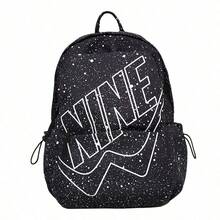 Large Capacity Multi-Pocket Printed Backpack, Suitable For Male Middle School Students And Travel, Camping, Travel Bags - Black - View 7