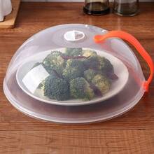 1pc Microwave Food Cover, Oil & Splash Guard, Food Warmer Screen Protector, Food Preservation Cover - White - View 6