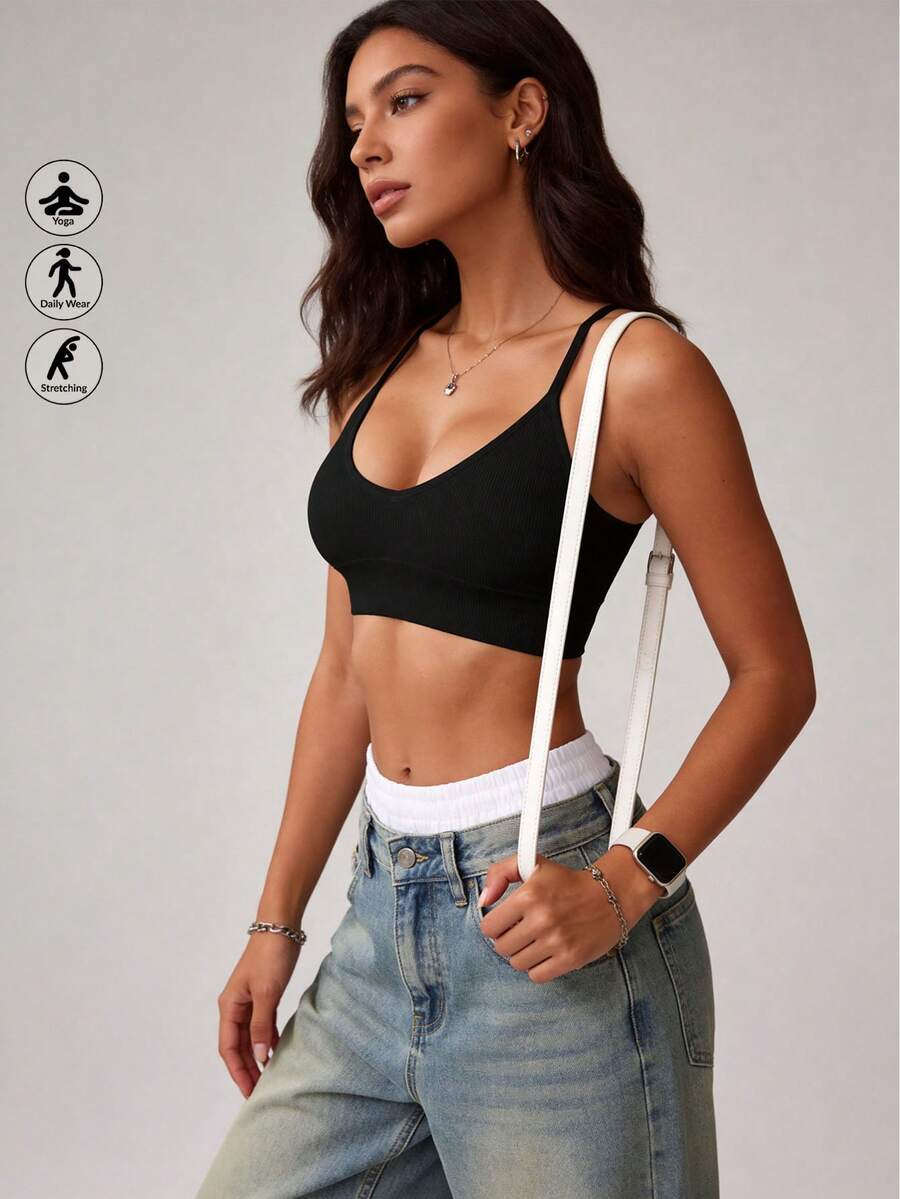 Áo ngực thể thao không gọng, dây chéo, không lưng dành cho nữ hiệu Runway Rest.