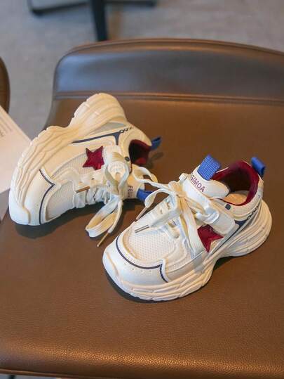 Children's Fashionable Versatile Chunky Sneakers, Soft Bottom Comfortable Boys' Sports Shoes, 2026 Spring New Girls' Casual Shoes For Big Kids, Running Shoes For Toddlers And Little Kids