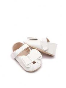 婴儿学步鞋 蝴蝶结透气婴儿学步鞋 - 白色 - 查看 9