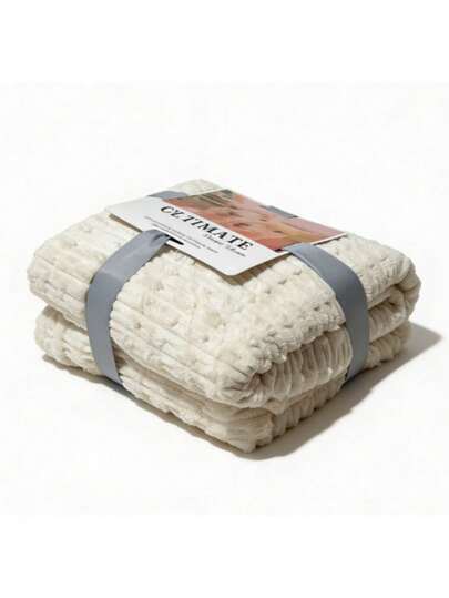 Manta Decorativa para Cama Suave Cálida Ligera Tela Polar. Conija para el Dormitorio. Medida 200x230 cm, Cobertor Ligero Rayado Matrimonial Hotelero Suave Y Calientito, Manta tejida de unicolor con diseño de diamantes a cuadros, estilo escandinavo de acrílico rectangular minimalista, manta para sofá, ocio en el dormitorio