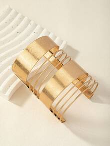 1件装潮流海洋度假风不对称臂环，3D独特设计可调节手镯，适合斋月活动 - 海星異形仿珍珠臂環 - 查看 2