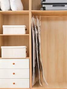 5钩超大号悬挂式真空收纳袋 | 加厚整理袋，加长设计，无需电源，保护衣物并节省空间 - 查看 4