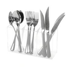 1 hộp đựng đa năng 3 ngăn - Hộp đựng dụng cụ nhà bếp cho nĩa, dao, thìa và các loại dao nĩa khác - Hộp đựng cọ trang điểm, hộp đựng đồ dùng nhỏ trên bàn làm việc, giải pháp lưu trữ nhẹ nhàng trên mặt bàn. - Nhiều màu - Xem 8