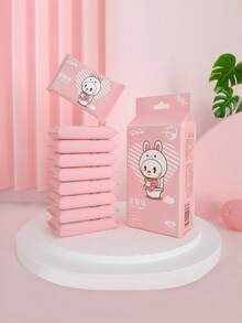 Dissolvable Wet Toilet Paper, Small Pack Portable Adult Feminine Private Part Cleaning Wet Wipes, Flushable - Multicolor - View 5