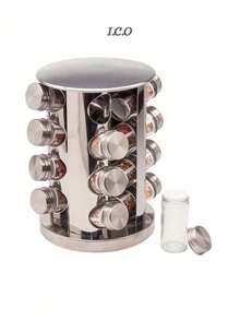 Especiero Giratorio de 16 Frascos, Almacenamiento para Especias, Organización de Cocina - Ver 5