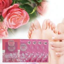 KOURUILIFE 四步足部水疗套装——海盐浸泡液、红糖磨砂膏、火山泥面膜和樱花保湿霜 | 在家即可享受柔软光滑的足部护理套装 - 多色 - 查看 4